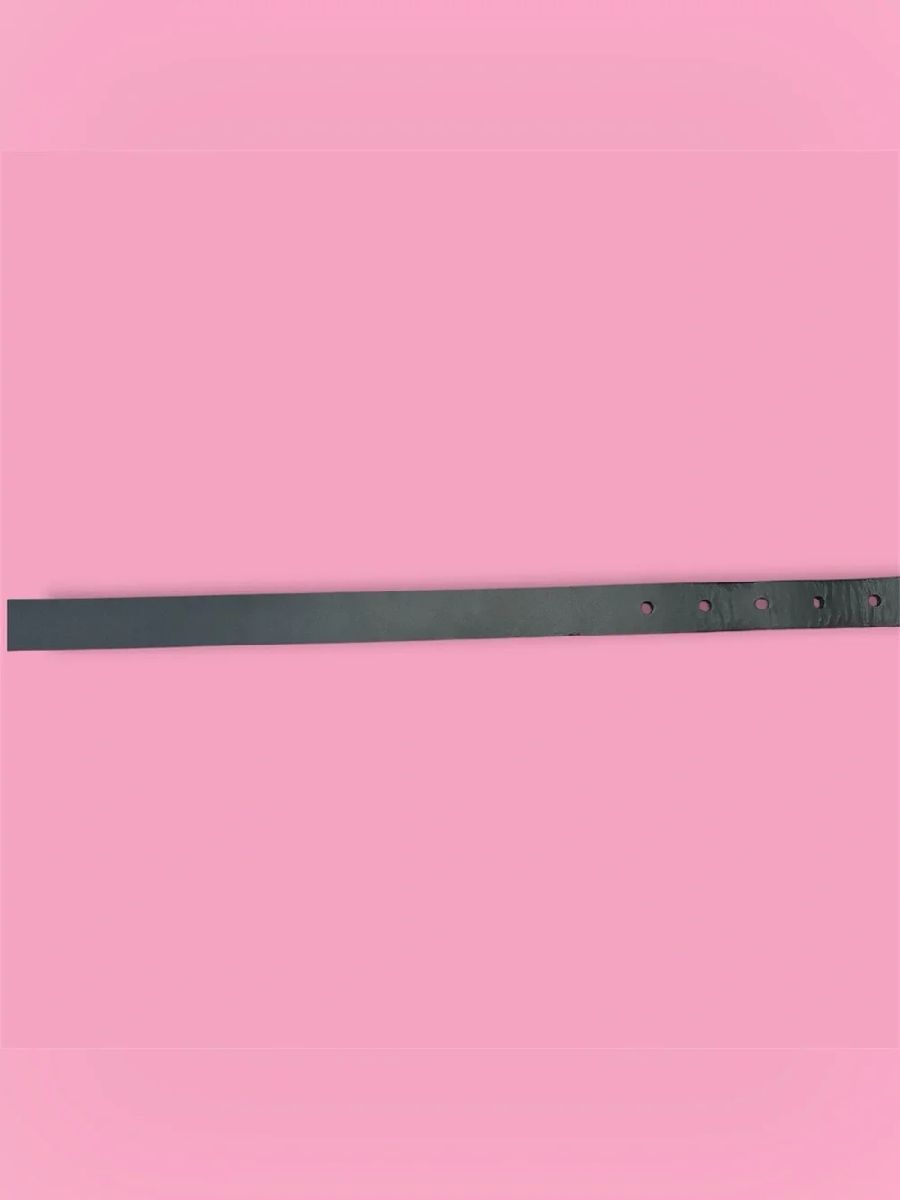 Nordstrom Black Leather Belt with Tortoiseshell-Style Buckle